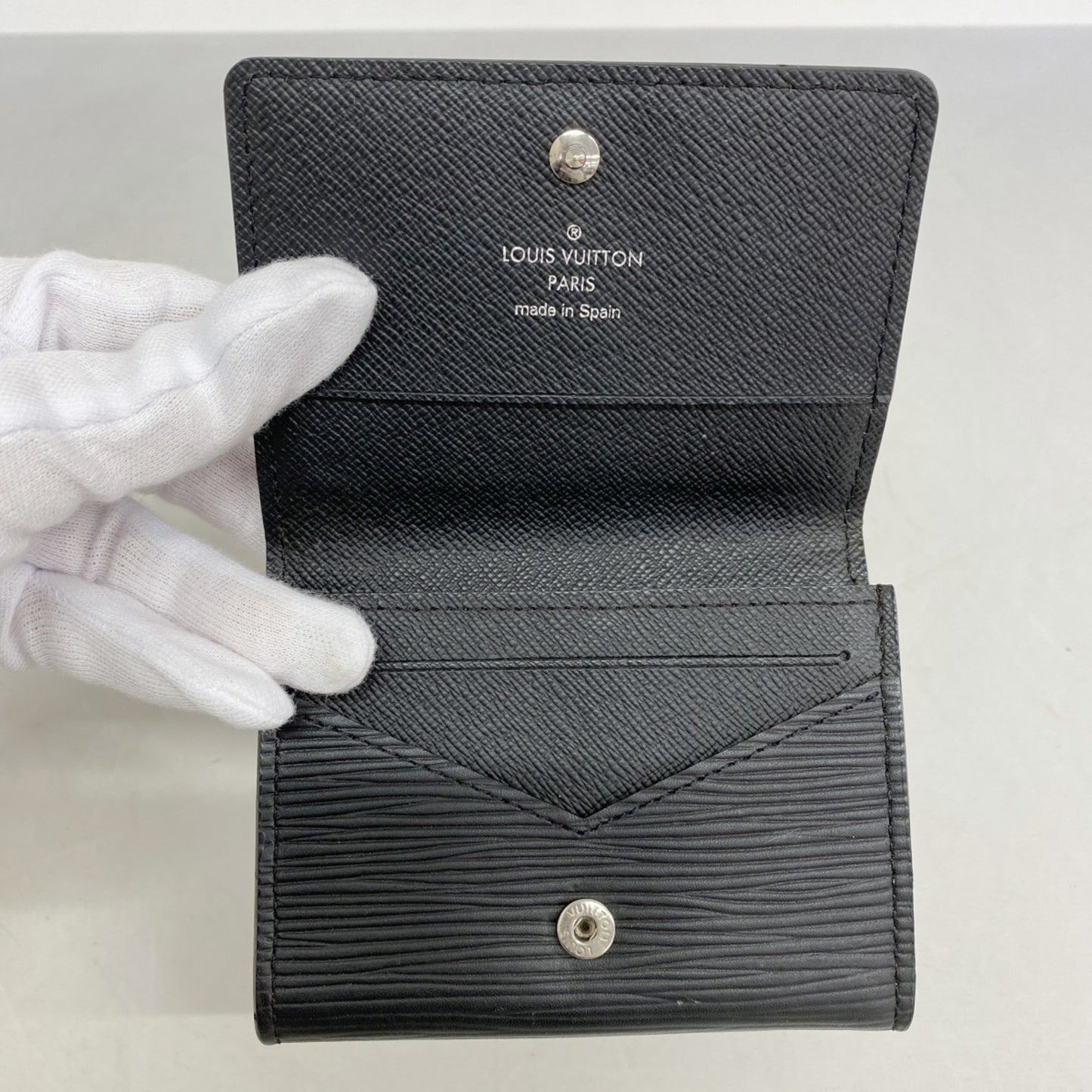 Louis Vuitton Epi Envelope Carte De Visite Business Card Case M62292 Noir