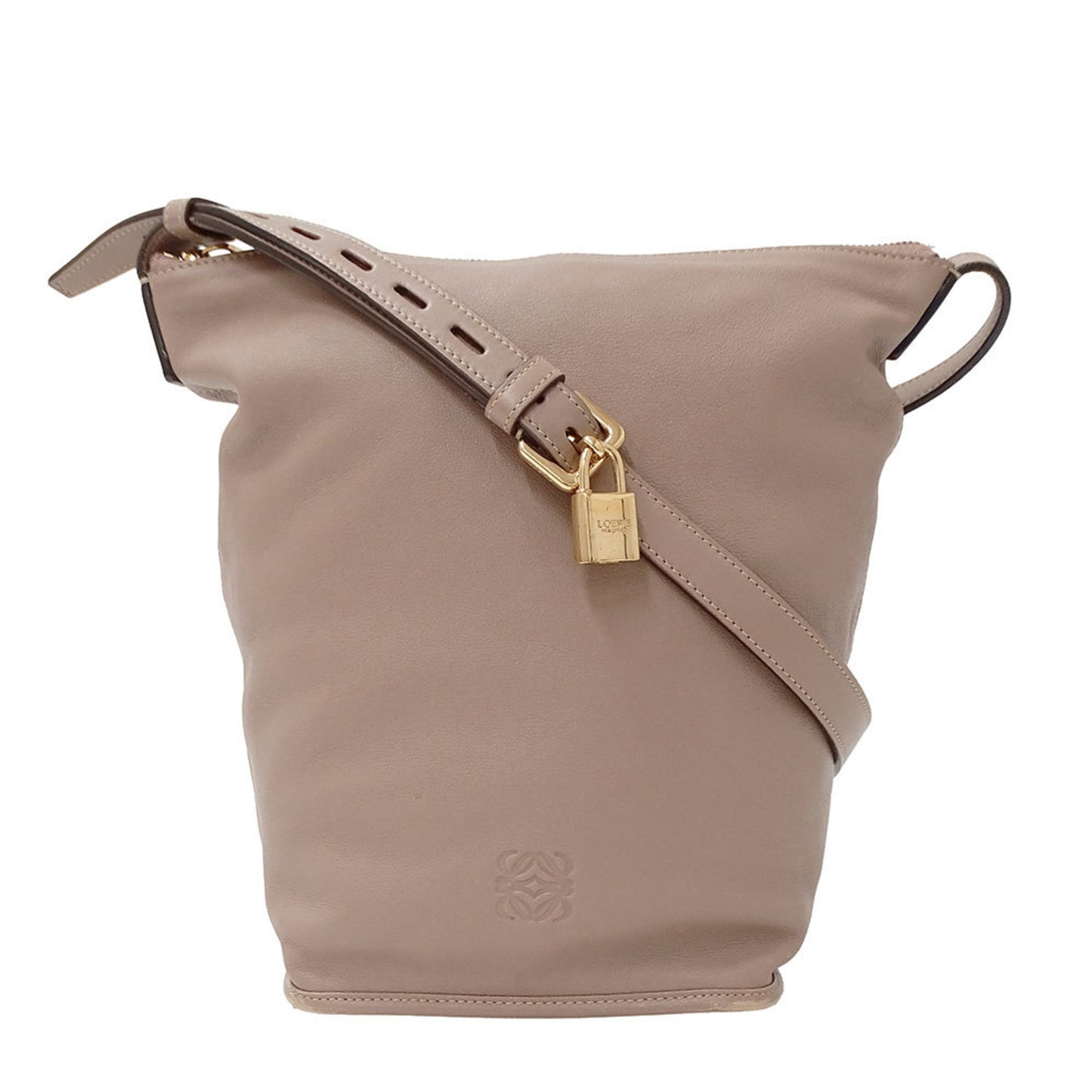 Loewe Women'S Anagram Leather Shoulder Bag In Cocoa Brown