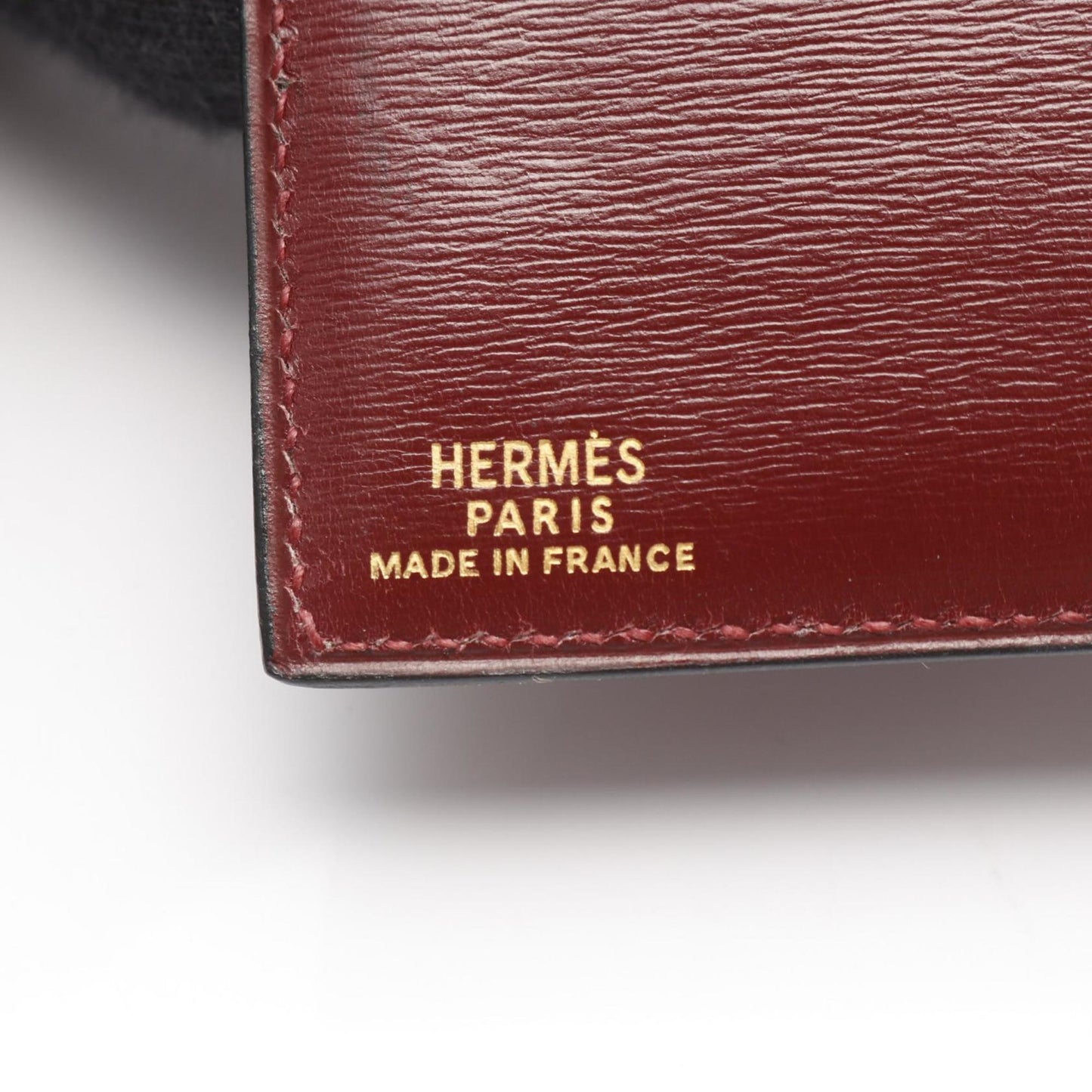 Hermes Herms Long Billfold Wallet In Box Calf Leather