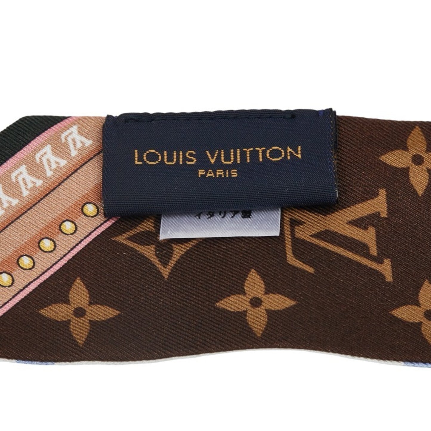 Louis Vuitton Bandeau Bb Ultimate Scarf M76894 Blue Brown Multicolor Silk