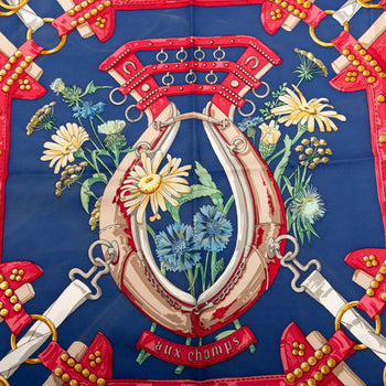 Hermes Herms Carr 90 Aux Champs Field Scarf