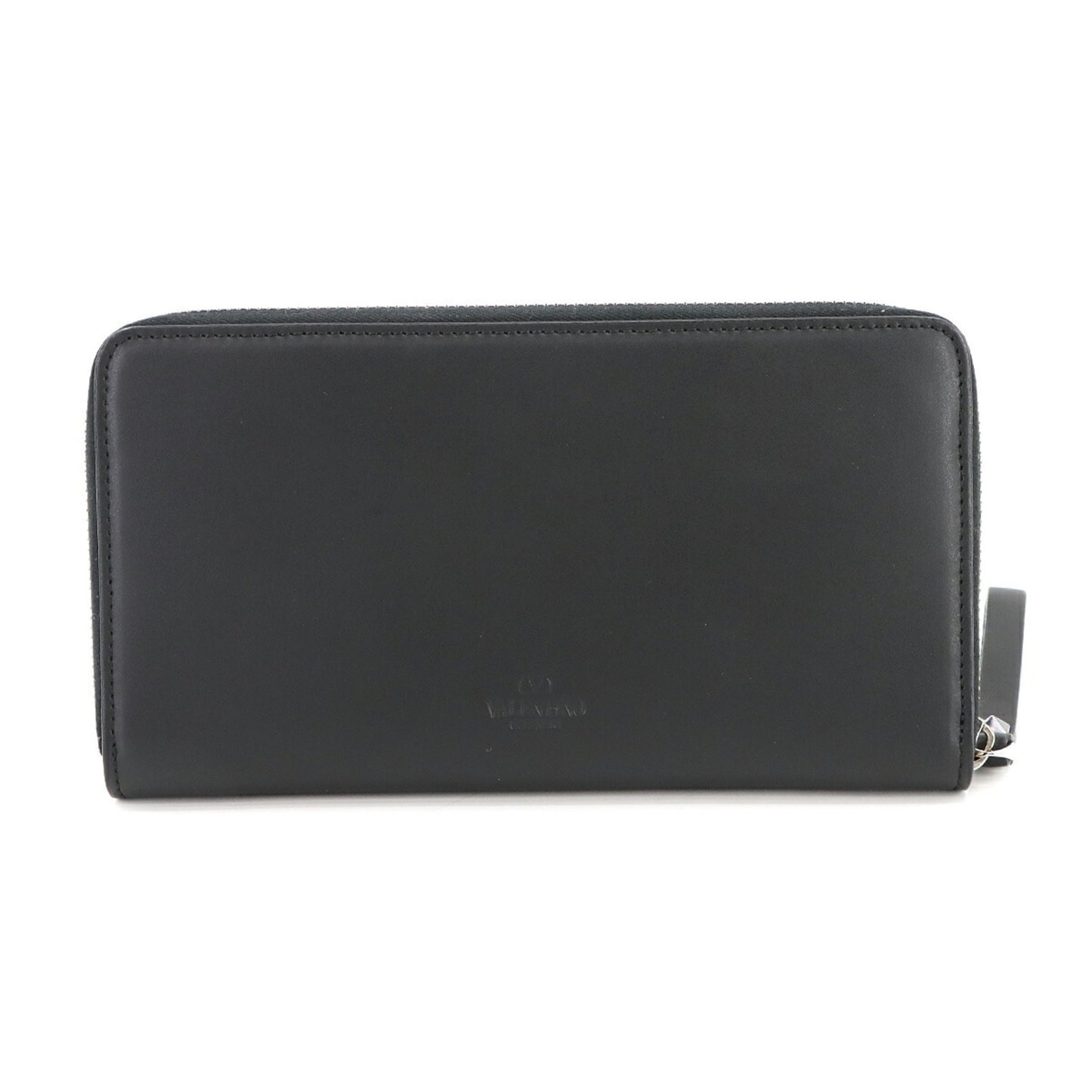 Valentino Garavani Vltn Round Long Wallet In Leather