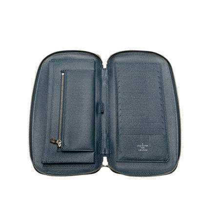 Louis Vuitton Taiga Organizer Atoll Long Wallet M30653 Ocean Navy Leather