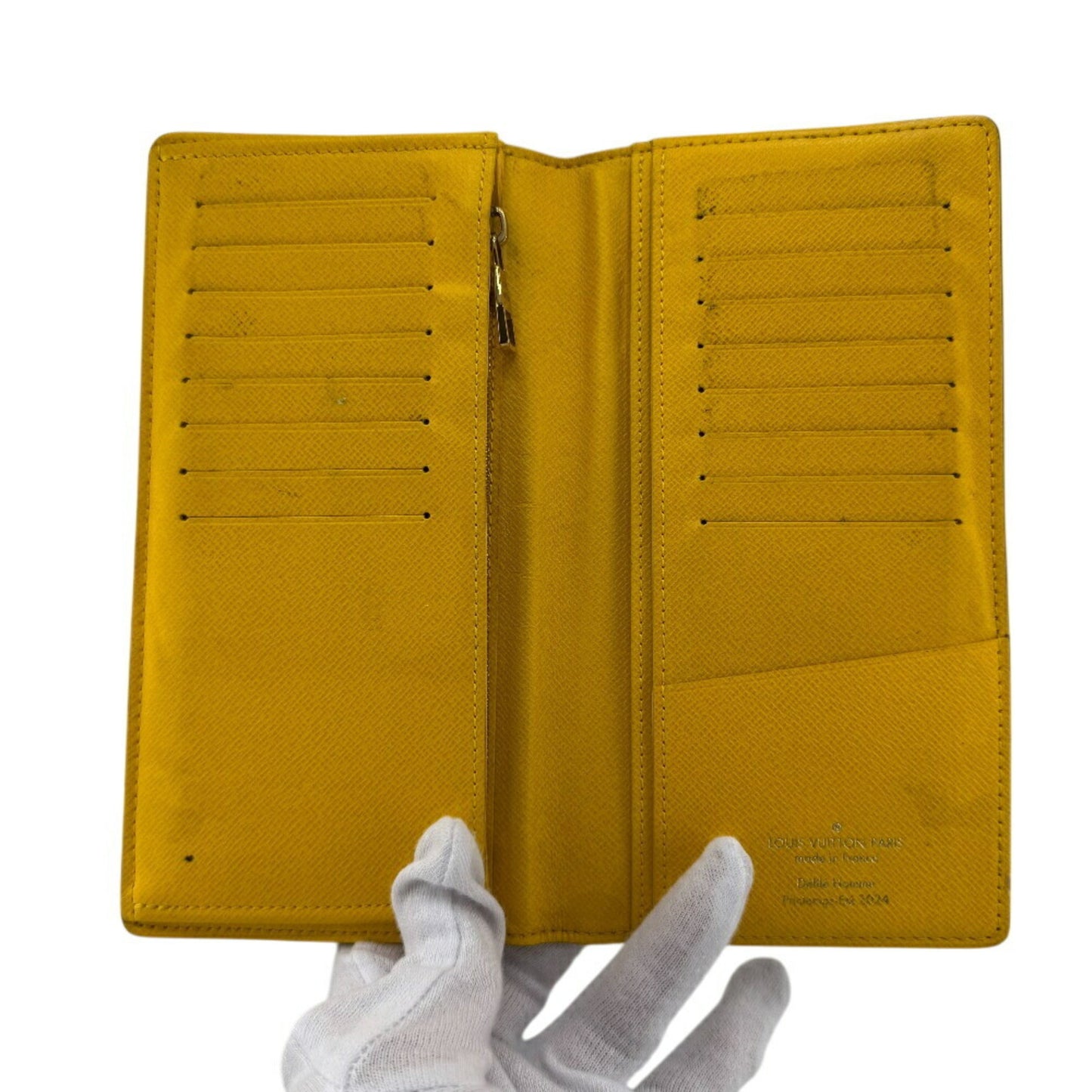 Louis Vuitton Louis Vuitton Damier Pop Portefeuille Brazza Long Wallet Yellow