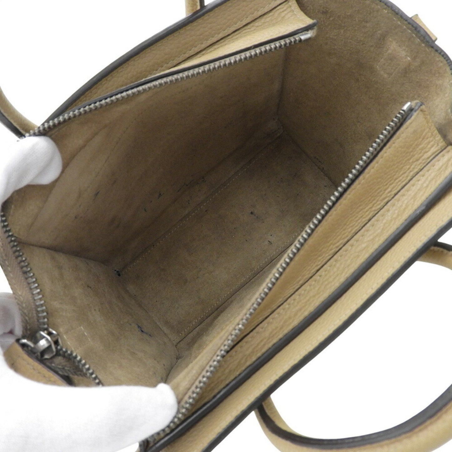 Celine Luggage Nano Shopper 189243Dru Leather Dune Bag