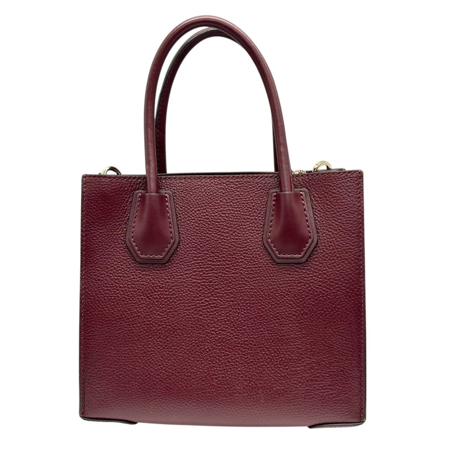 Michael Kors 2-Way Handbag/Shoulder Bag In Bordeaux Leather