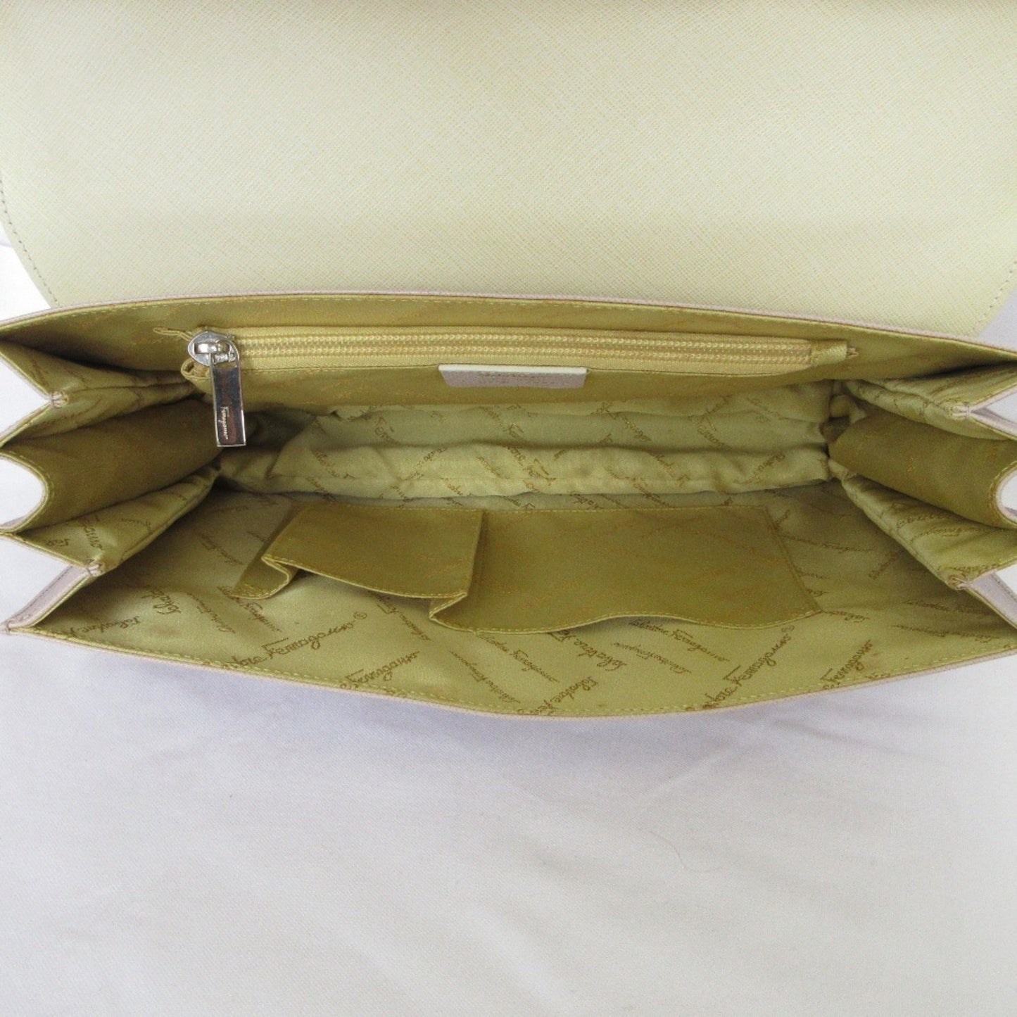 Salvatore Ferragamo Gancini Leather Handbag