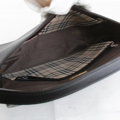 Burberry Shoulder Bag Leather Black