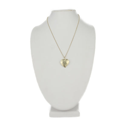 Yves Saint Laurent Saint Laurent Saint Laurent Heart Motif Necklace - K18 Yellow Gold Brooch