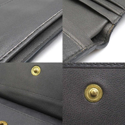 Bottega Veneta Bi-Fold Wallet Intrecciato Leather Dark Grey