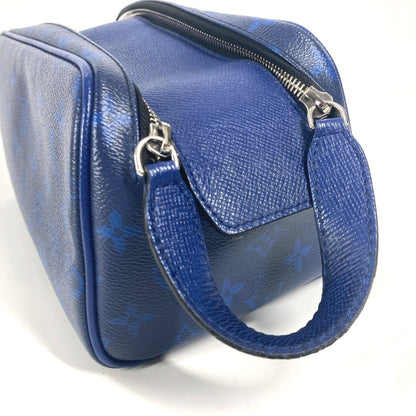 Louis Vuitton M30849 Taiga Rama Dopp Kit Pouch Handbag Clutch Bag Second Leather Monogram Canvas
