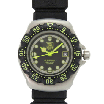 Tag Heuer Formula 1 376.508 Stainless Steel Rubber Black Dial Quartz Watch 1046 Heuer