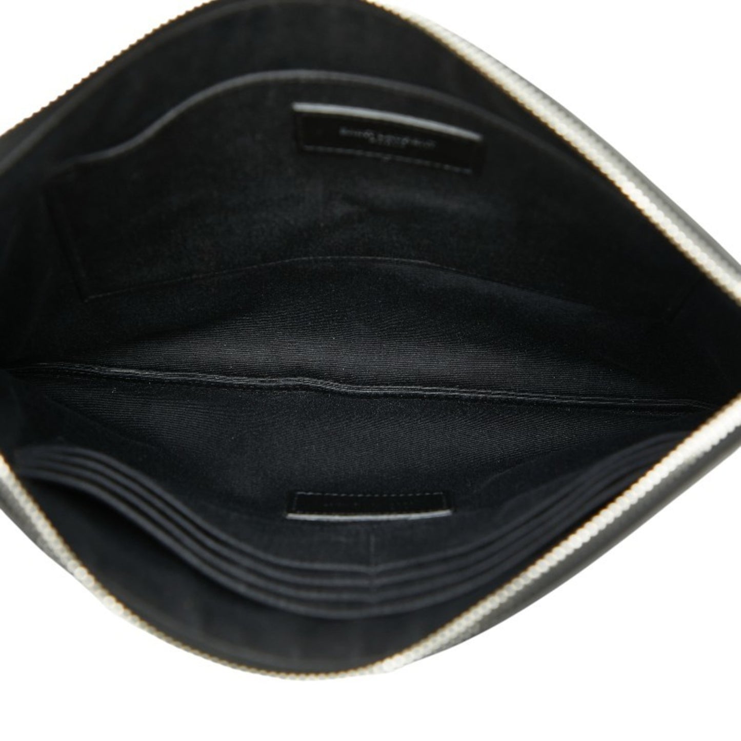 Saint Laurent Logo Clutch Bag/Second Bag In Black