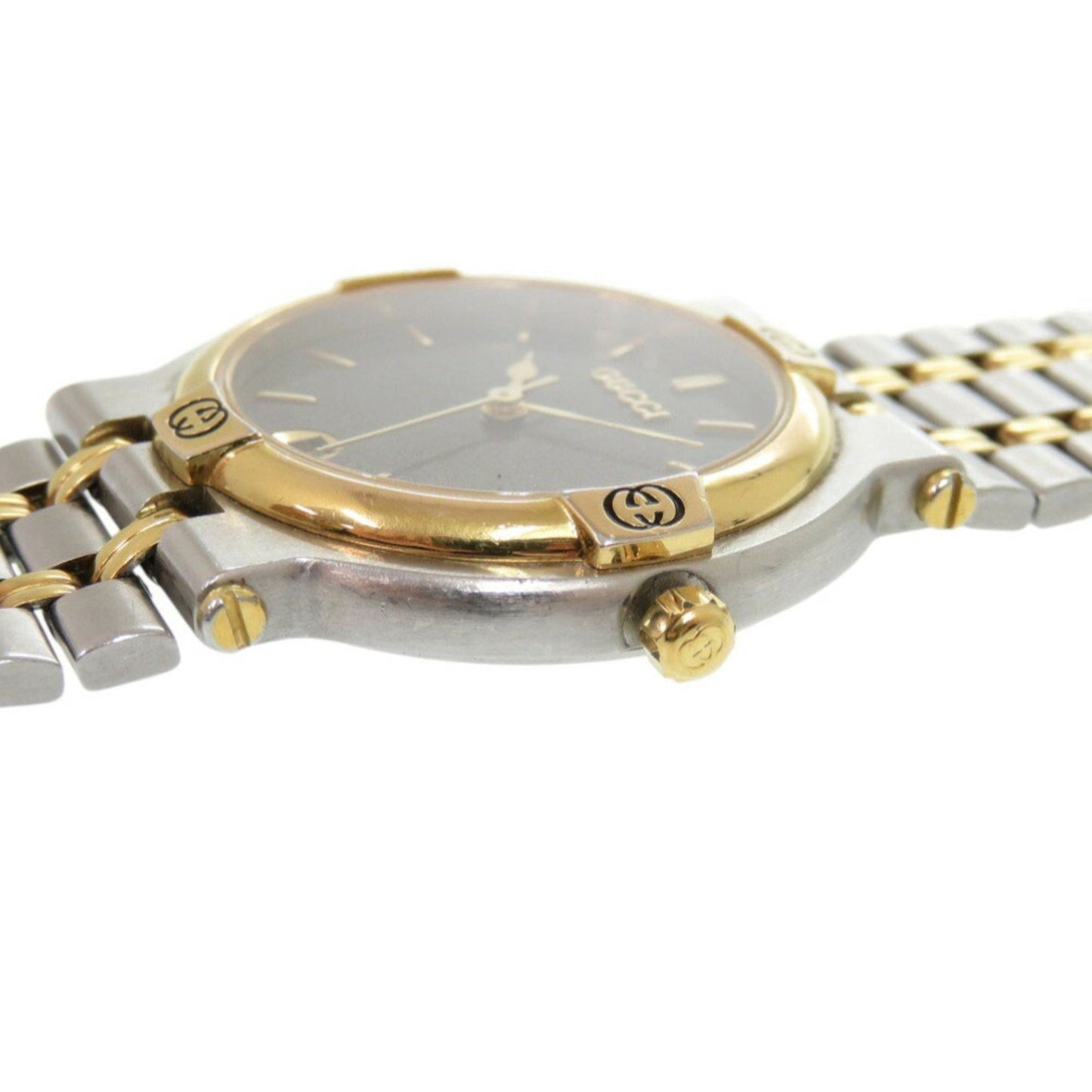 Gucci 9000M Stainless Steel Grey Gold Silver Quartz Watch 1489Gucci