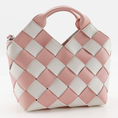 Loewe Woven Basket Small Handbag In Calfskin