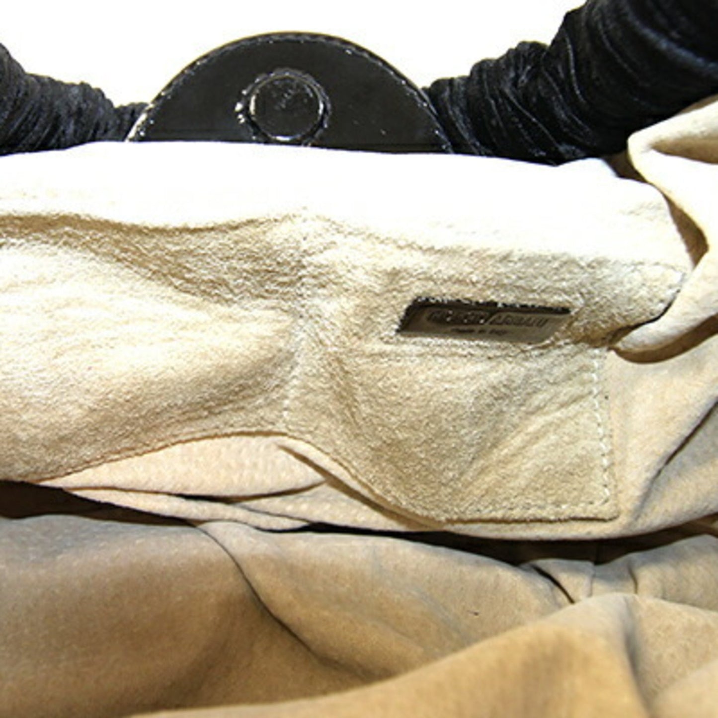 Giorgio Armani Handbag In Black Velour