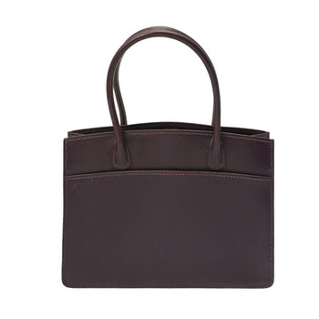 Hermes White Bass Tpm Raisin (F Stamp) (Circa 2002) Women'S Box Calf Scarf Handbag