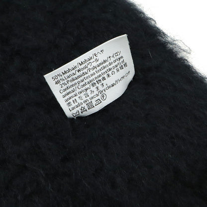 Loewe Anagram Scarf Shawl 50% Mohair 48% Wool 2% Nylon Black