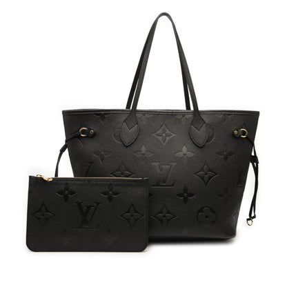 Louis Vuitton Monogram Empreinte Neverfull Mm Tote Bag/Shoulder Bag M45685 Noir Black Leather