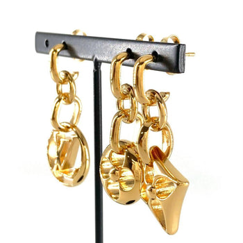 Louis Vuitton Louis Vuitton Boucle D'Oreille Crazy In Rock Earrings M69662 Gp Gold Le0250/0240