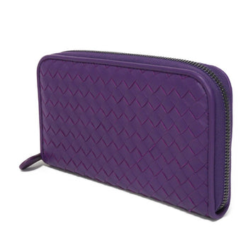Bottega Veneta Long Wallet Zip Around Nappa Round Intrecciato Mona Lisa 518389 V001N 5213