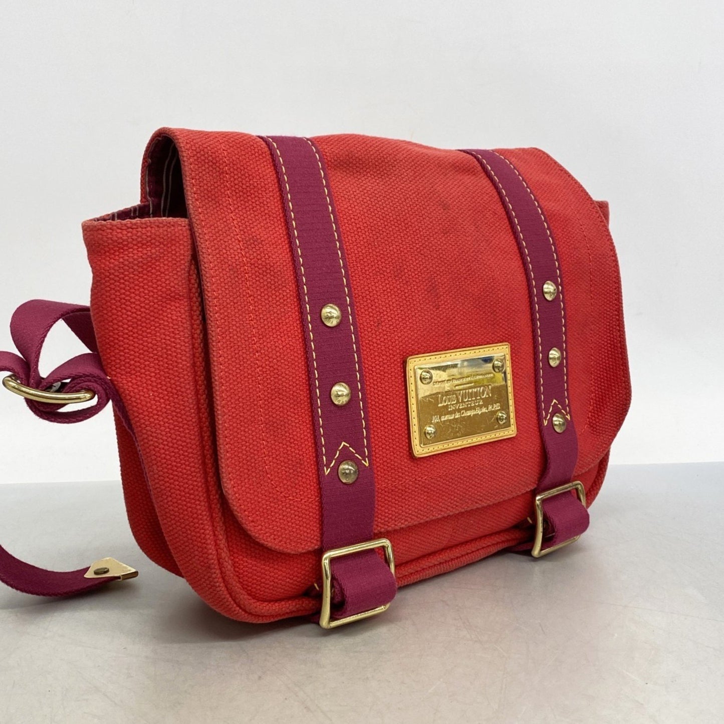 Louis Vuitton Antigua Busas Pm Shoulder Bag M40040 Rouge