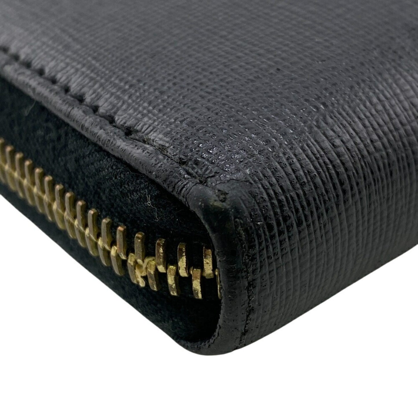 Fendi 8M0299 Round Long Wallet Black