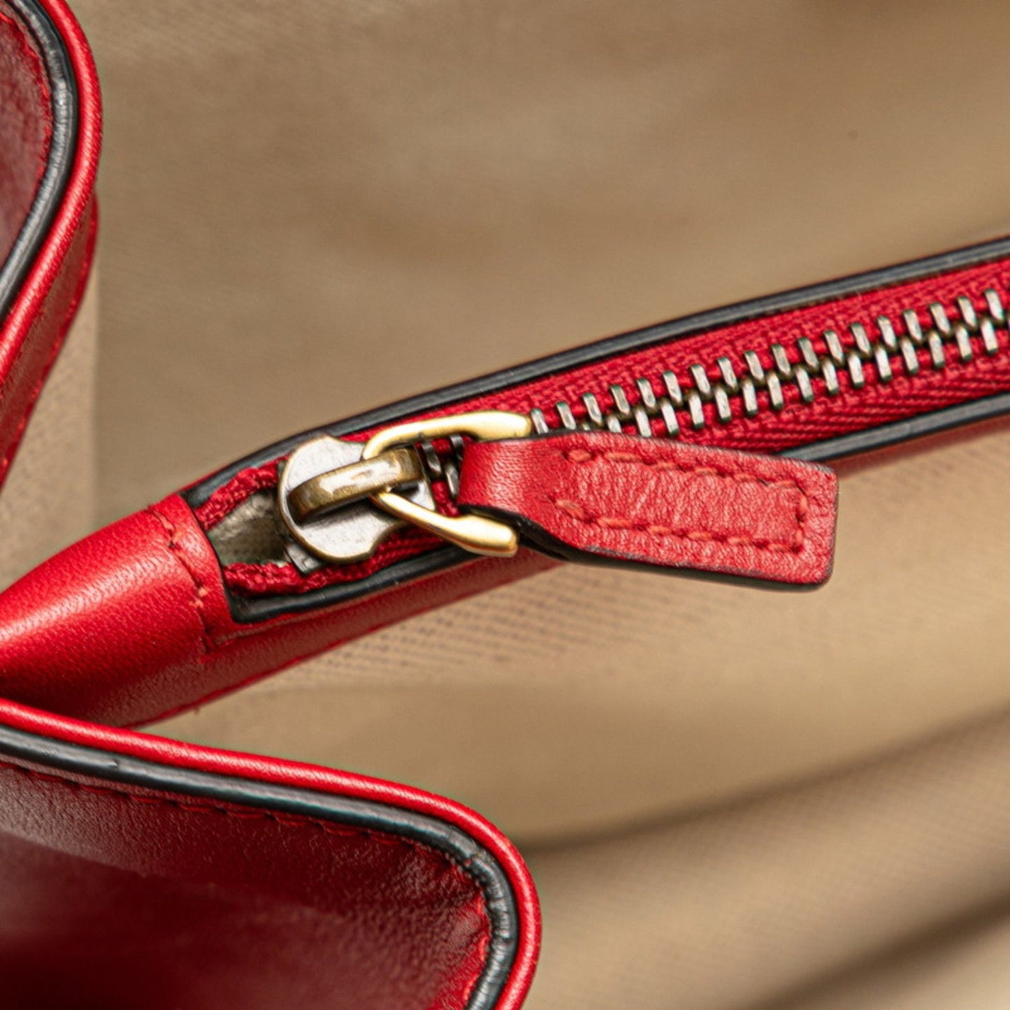 Gucci Bamboo Dionysus Handbag/Shoulder Bag 2Way 448075 Red Leather