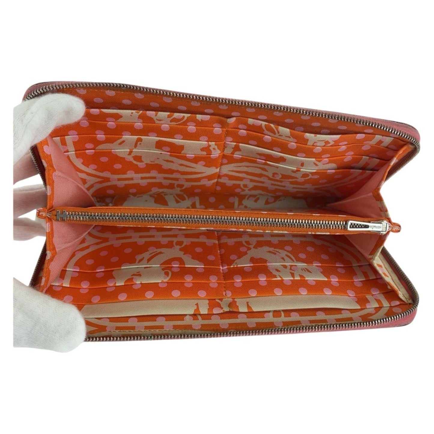 Hermes Azap Long Silk In Rose Azalee Pink Silver Hardware Epsom Leather Wallet C Stamp