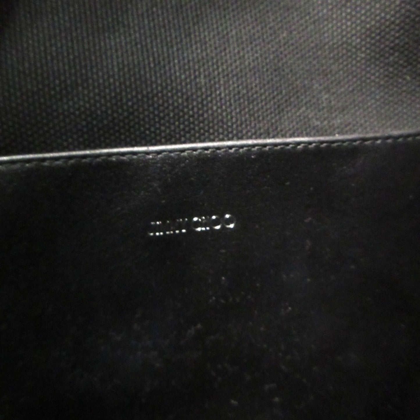 Jimmy Choo Logo Canvas Tote Bag In Black