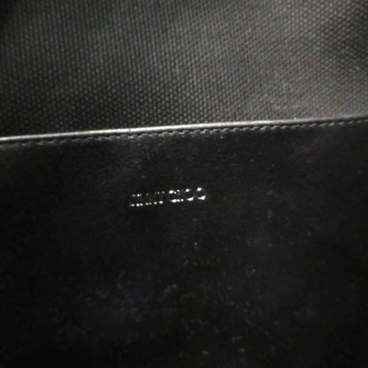 Jimmy Choo Logo Canvas Tote Bag In Black