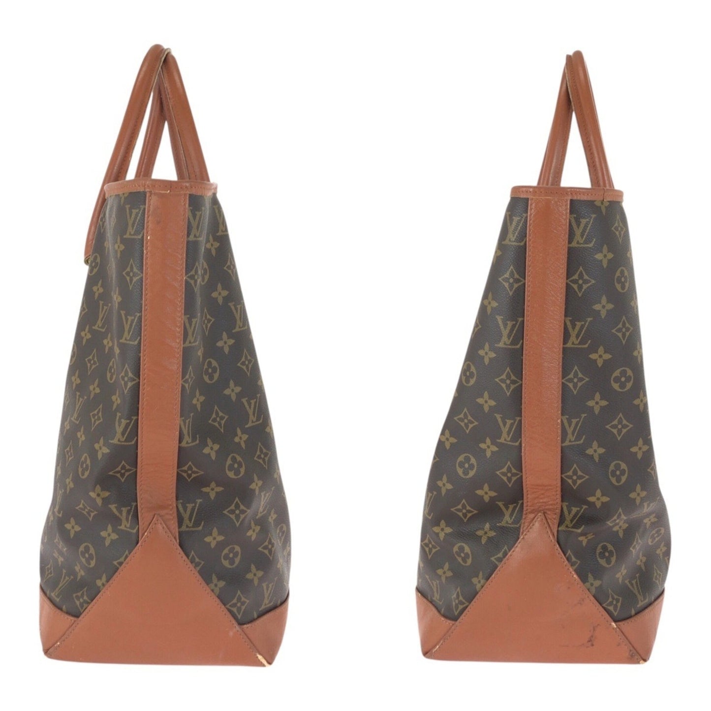 Louis Vuitton Vintage Monogram Sac Weekend Gm Brown With Gold Hardware