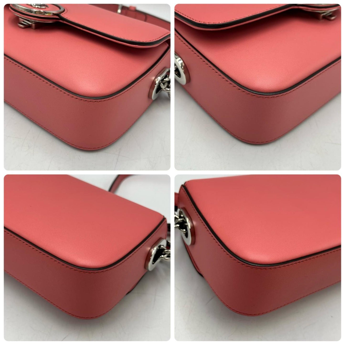 Gucci Petit Gg Shoulder Bag 739722 Leather Pink