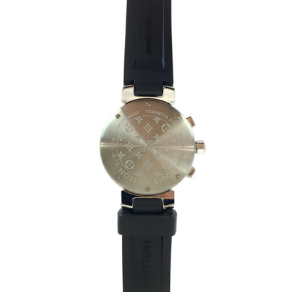 Louis Vuitton Tambour Lovely Cup Black/Silver Stainless Steel/Rubber/Glass Watch Q132G Quartz