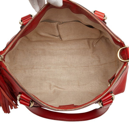 Gucci Soho Handbag/Shoulder Bag 2Way 308362 Red Leather