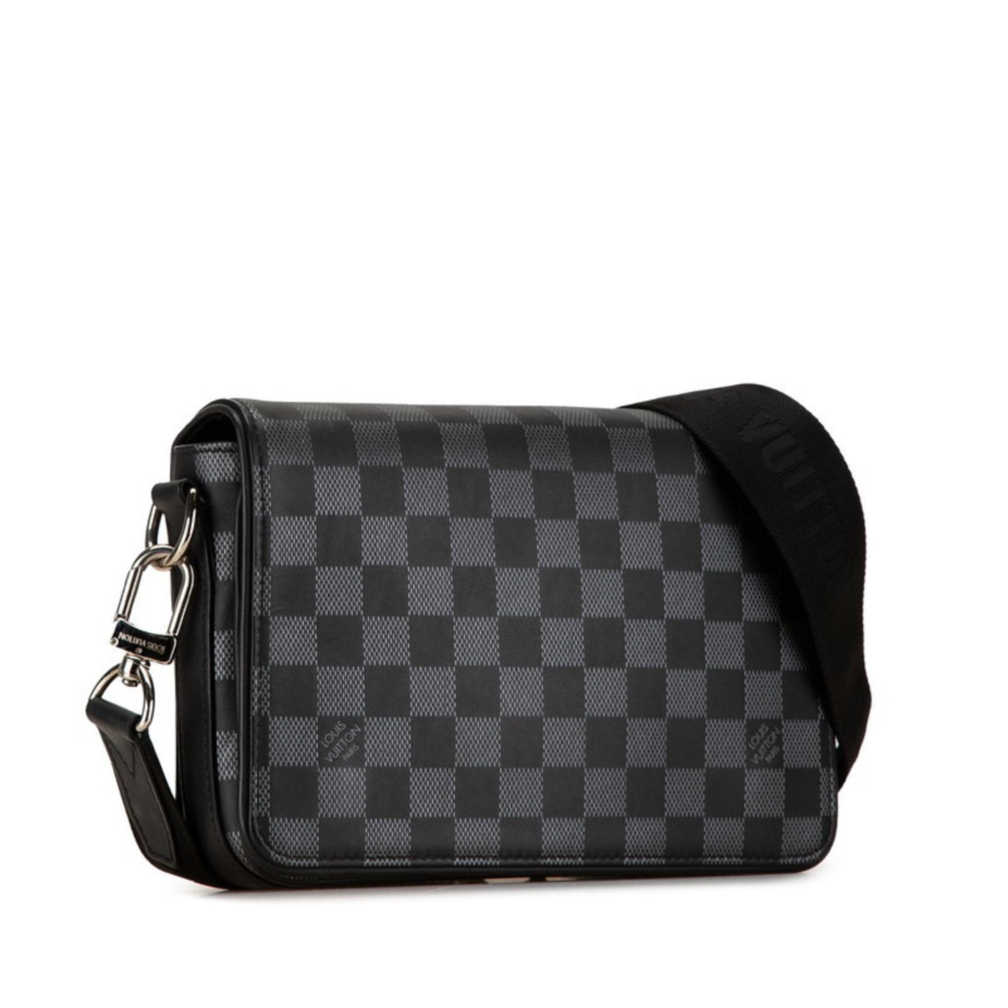 Louis Vuitton Damier Infini Studio Shoulder Bag N50007 Black Pvc Leather