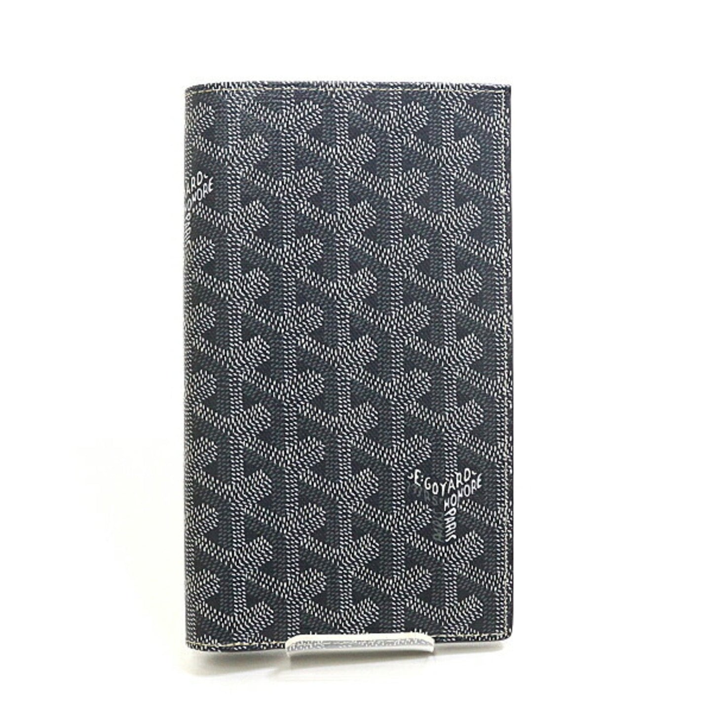 Goyard Bi-Fold Long Wallet Grey Goyardine Canvas F-04661