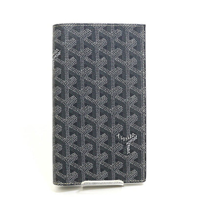 Goyard Bi-Fold Long Wallet Grey Goyardine Canvas F-04661