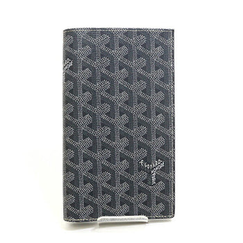 Goyard Bi-Fold Long Wallet Grey Goyardine Canvas F-04661