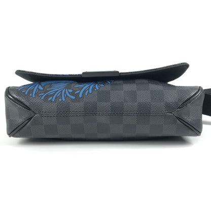 Louis Vuitton N41714 Damier Graphite District Pm Christopher Nemeth Rope Motif Messenger Bag Flap