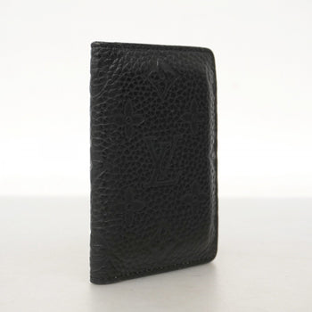 Louis Vuitton Monogram Taurillon Organizer De Poche Card Case M69044 Black