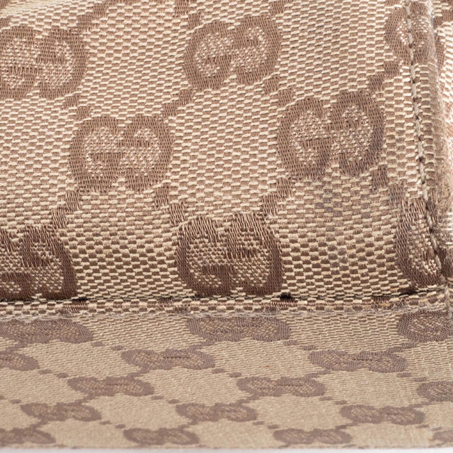 Gucci Bamboo 002 1016 Canvas Bag In Beige