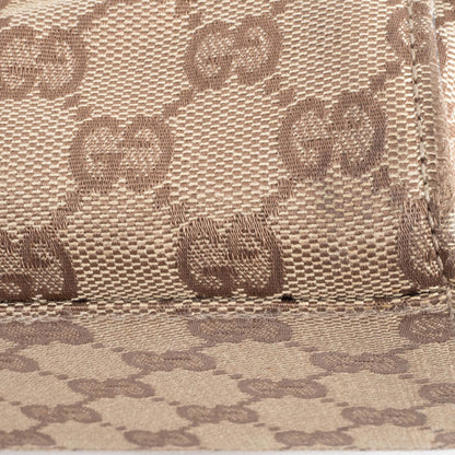 Gucci Bamboo 002 1016 Canvas Bag In Beige