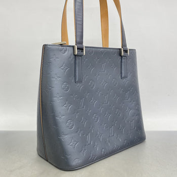 Louis Vuitton Monogram Matte Stockton Tote Bag M55115 Blue