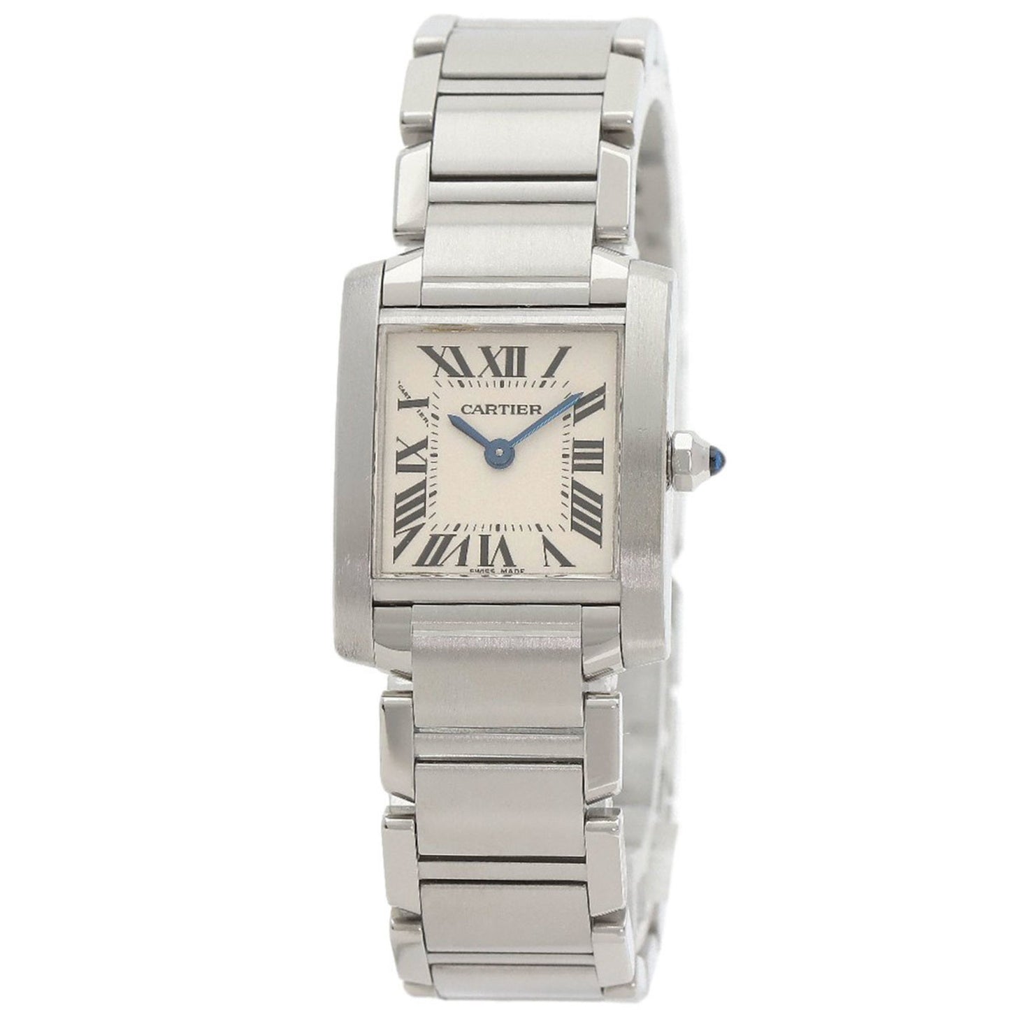 Cartier Tank Franaise W51008Q3 Sm Stainless Steel Watch