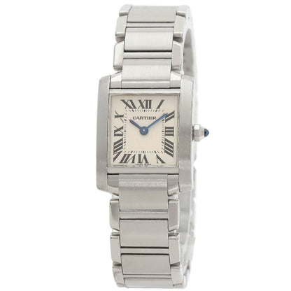 Cartier Tank Franaise W51008Q3 Sm Stainless Steel Watch