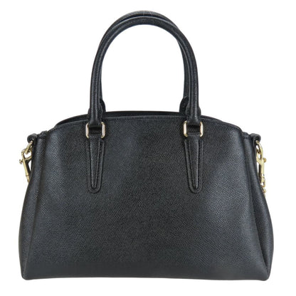 Coach Handbag F28977 Leather Black Mini