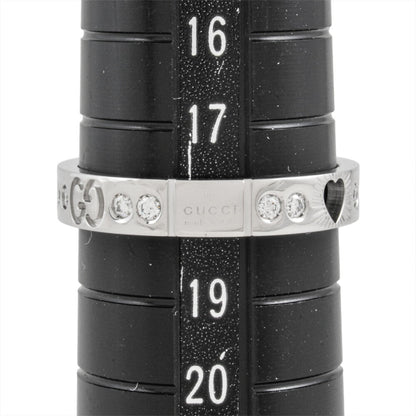 Gucci Icon Heart Ring #19 White Gold