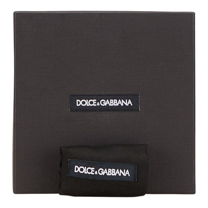 Dolce & Gabbana Logo Buckle Belt Bc3735 Gray/Black Leather