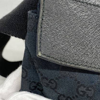 Gucci Waist Bag Gg Canvas 28566 Black